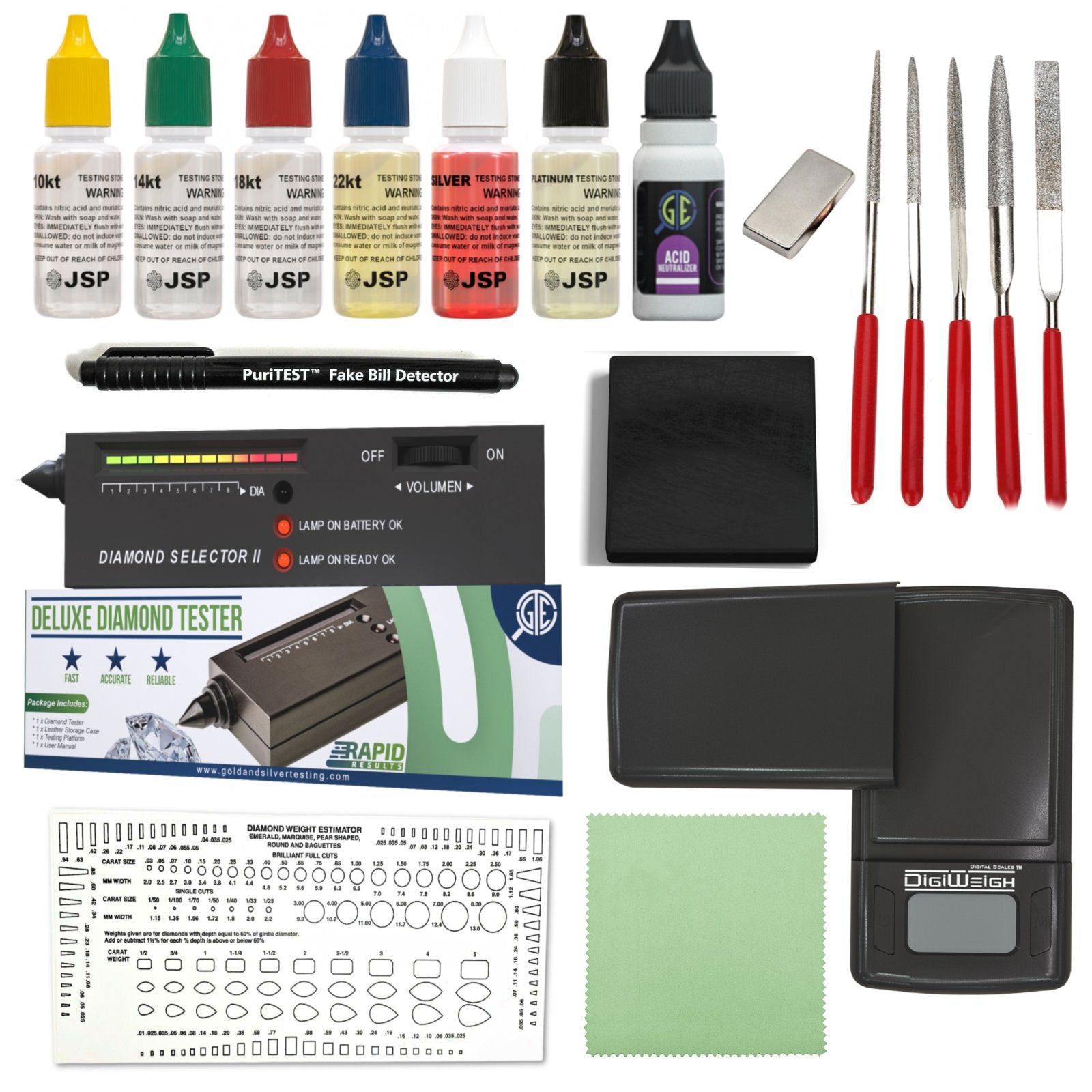 Professional Diamond Tester Pen - Jewelry Testing Kit for Real and Fake  Diamonds