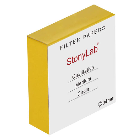 StonyLab 94mm Qualitative Filter Paper – Ideal for Gold, Silver & Copper Precipitation (Pack of 100)