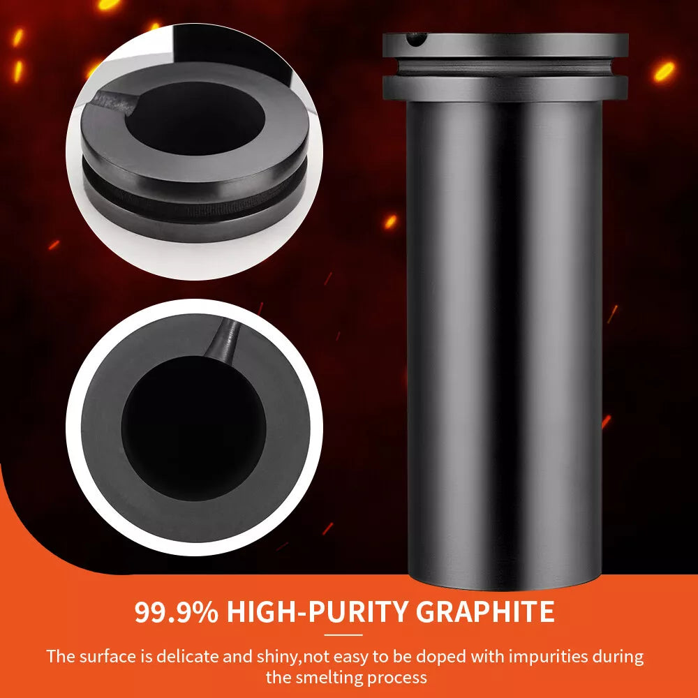 1KG/2KG/3KG High-Purity Graphite Crucible for Electric Melting Furnace – Smelting Gold, Silver, Copper & More