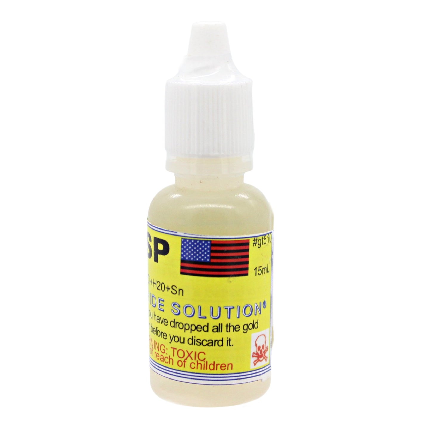 JSP Gold Test Refining Solution Stannous Chloride Premixed liquid 15mL Acid [SnCl2] 99+%