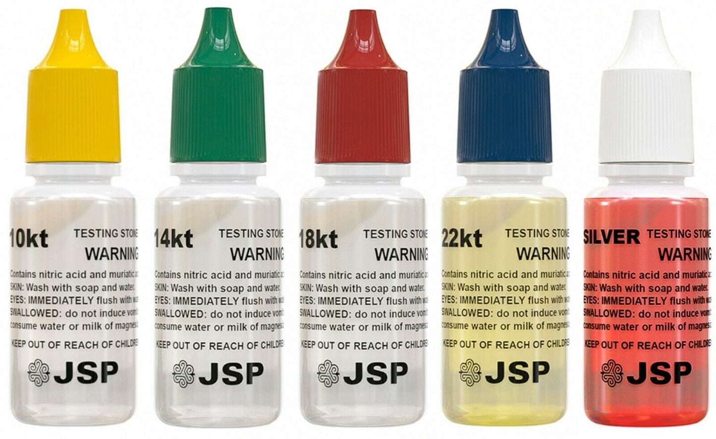 JSP 22K 24K Gold Test Solution Tester Acid Bottle + 2x2 Testing Stone –  GOLD TESTING EQUIPMENT
