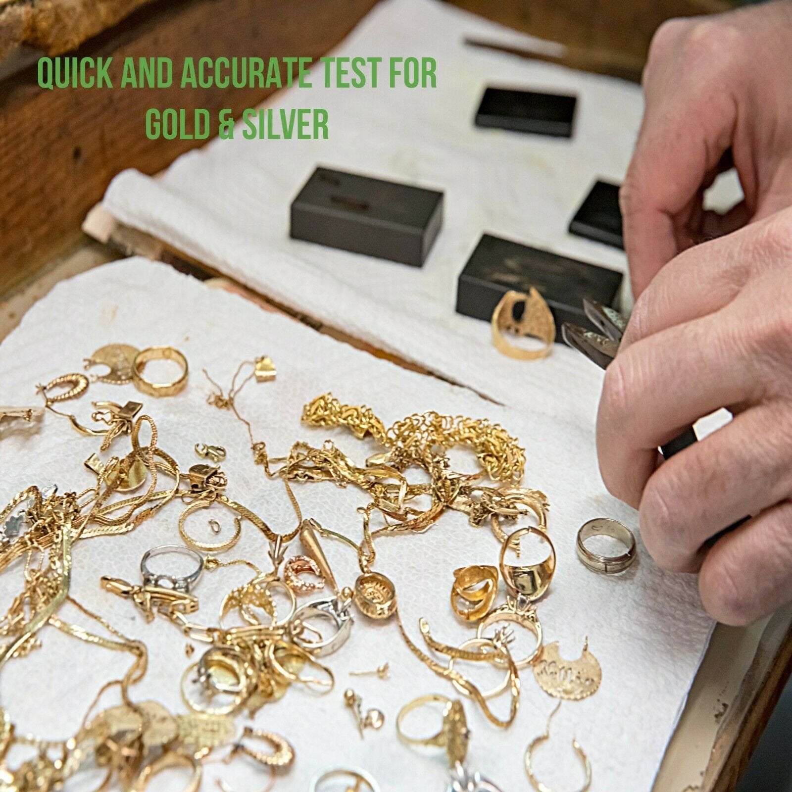 Gold Silver Jewelry Test Kit 10K 14K 18K 24K Digital Scale Diamond Tester  Acid
