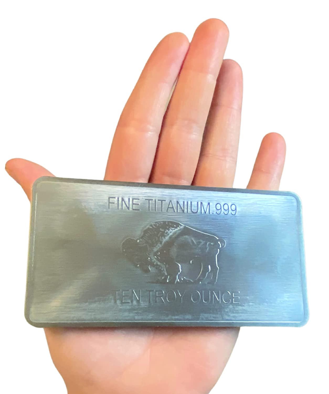 Fine/Pure .999 TITANIUM Bar. Ten Troy Ounce 320g. high quality Buffalo/USA Investment/Bullion Bar/Ingot 10oz LARGE