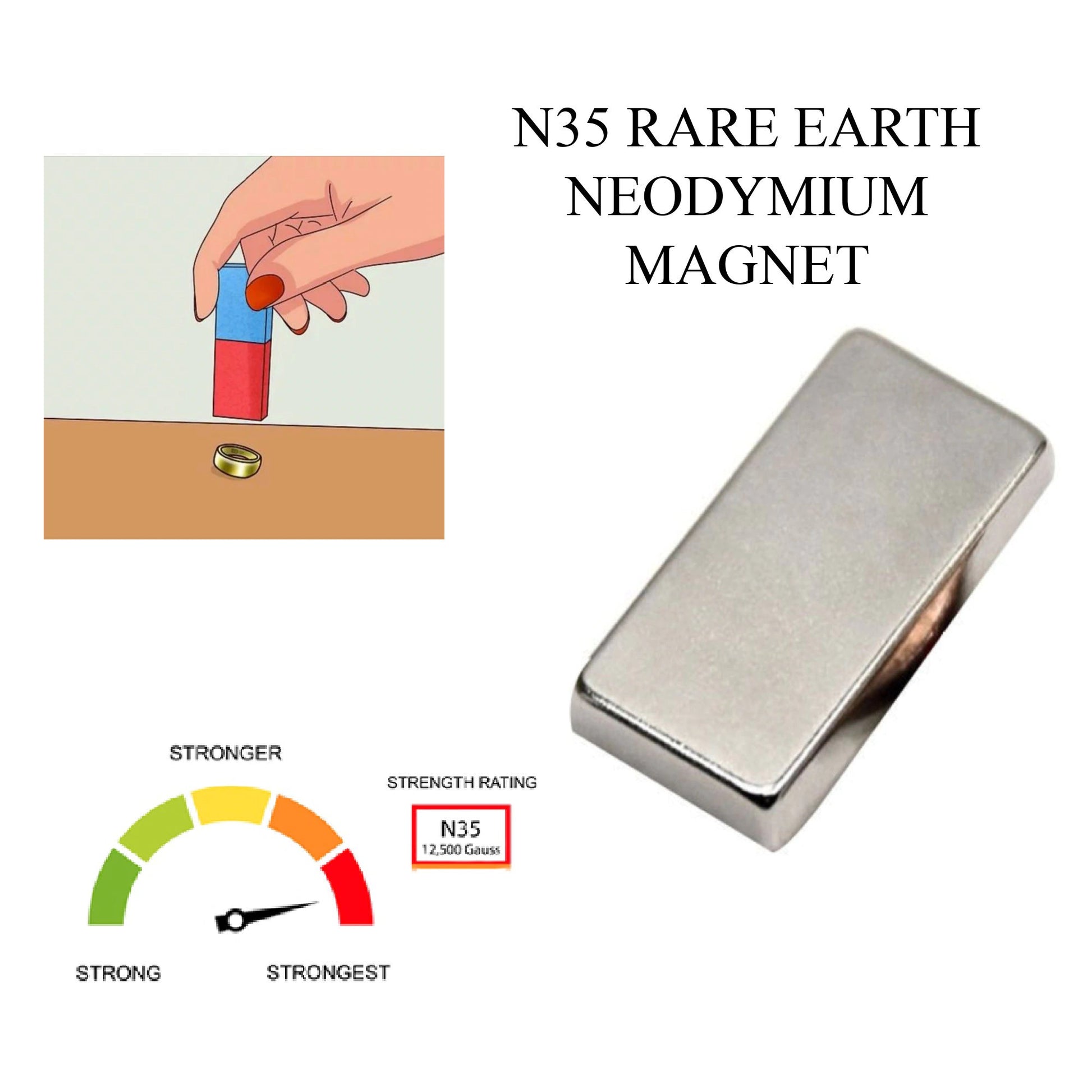 Rare Earth Neodymium Recovery Magnet Prospecting Test Gold Silver Coins  Ingots