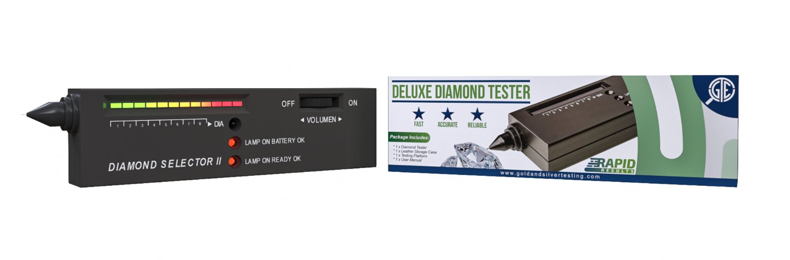 VILLCASE 3pcs Lie Detector Test Dimond Tester Diamond Tester Gem Tester  Gold Test Kit Silver Testing Kit Money Checker Pen Gadgets Gold Tester Gold