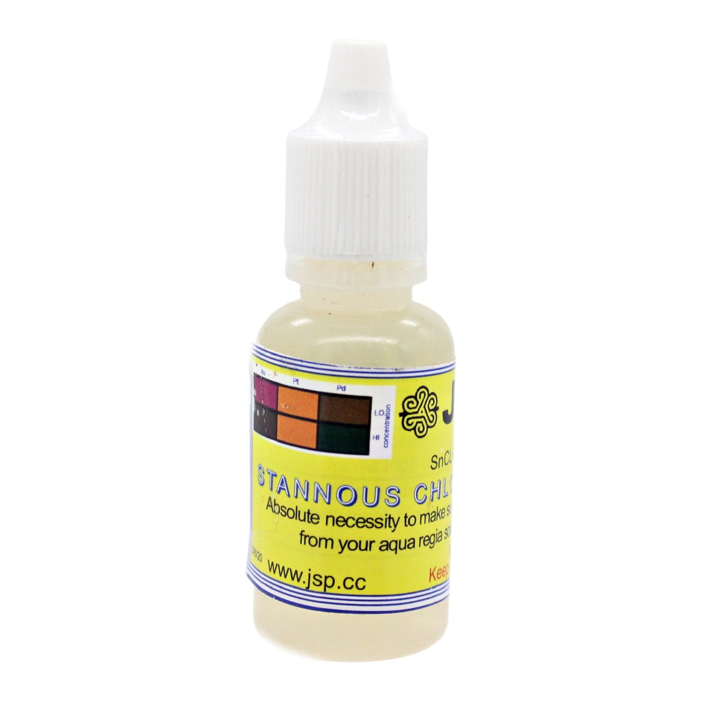 JSP Gold Test Refining Solution Stannous Chloride Premixed liquid 15mL Acid [SnCl2] 99+%